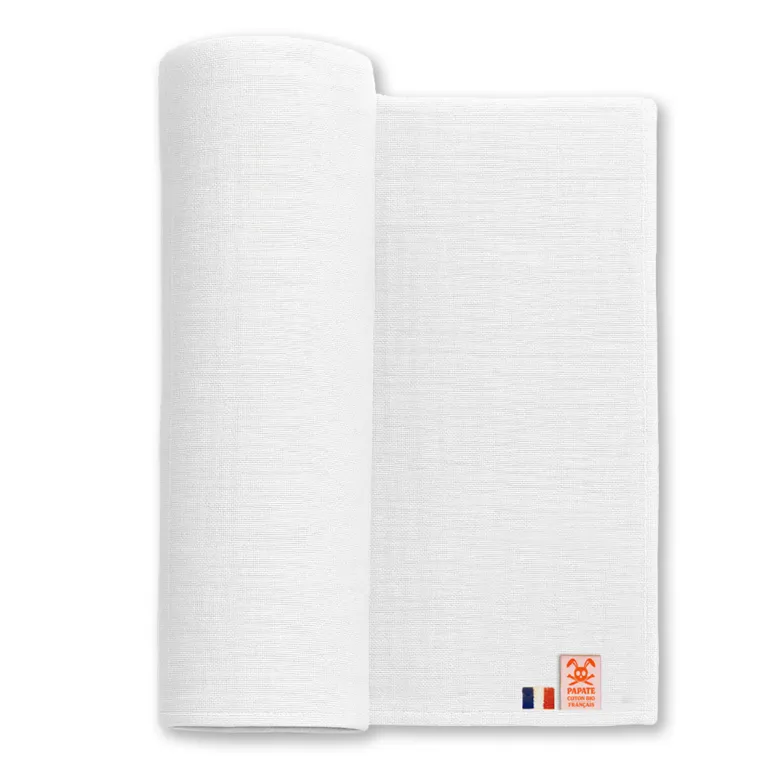 Maxi lange en coton bio blanc
