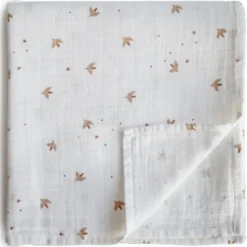 Maxi lange en coton bio sparrows (120 x 120 cm)