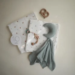 Maxi lange en coton bio sparrows (120 x 120 cm)