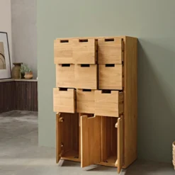Meuble à chaussures en teck