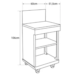 Meuble d'appoint desserte fidgi