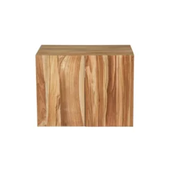 Meuble salle de bain suspendu teck