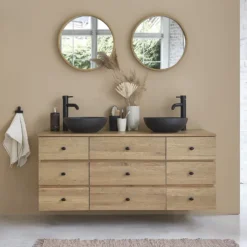 Meuble salle de bain 9 tiroirs