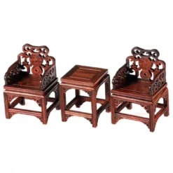 Meubles chinois miniatures - palissandre