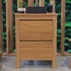 Meuble sdb en teck massif 60 cm varedo