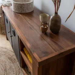 Meuble sous vasque en bois recyclé