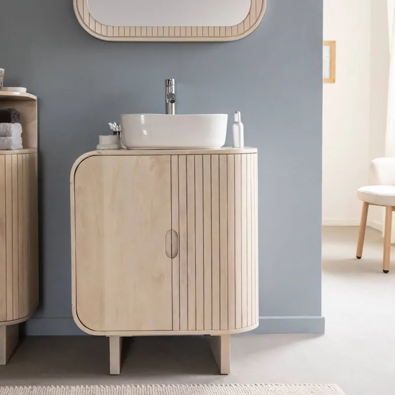 Meuble sous vasque manguier