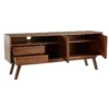 Meuble tv - buffet bois foncé noyer l160 cm volver