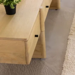 Meuble tv en bois de manguier 4 tiroirs amara