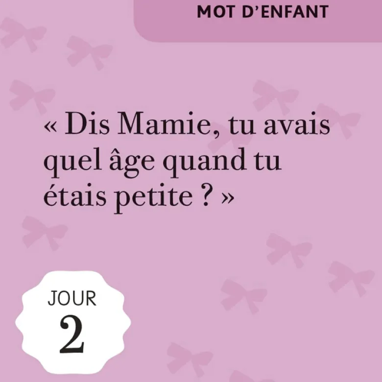 Mini calendrier 365 petits mots pour Mamie