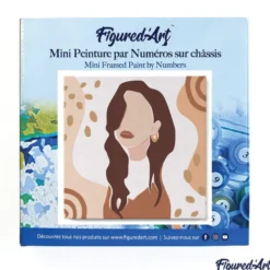 Mini peinture par numéro femme songeuse