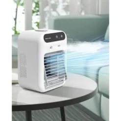 Mini rafraîchisseur d'air brumisateur de bureau 21x16x11 cm, réservoir 500 ml