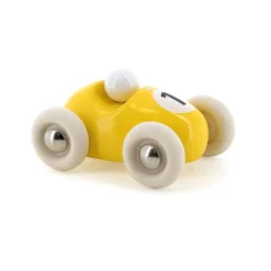 Mini roadster en bois jaune
