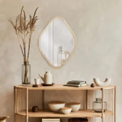 Miroir contour bois h60