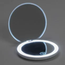 Miroir grossissant Led de voyage rechargeable