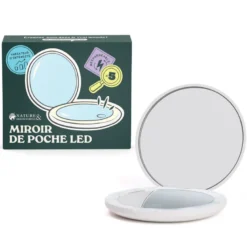 Miroir grossissant Led de voyage rechargeable
