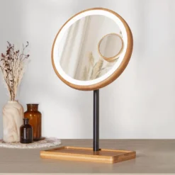 Miroir grossissant led x3 - rechargeable avec 3 intensités et teintes variables