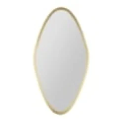 Miroir métal doré minéral