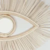 Miroir oeil en rotin