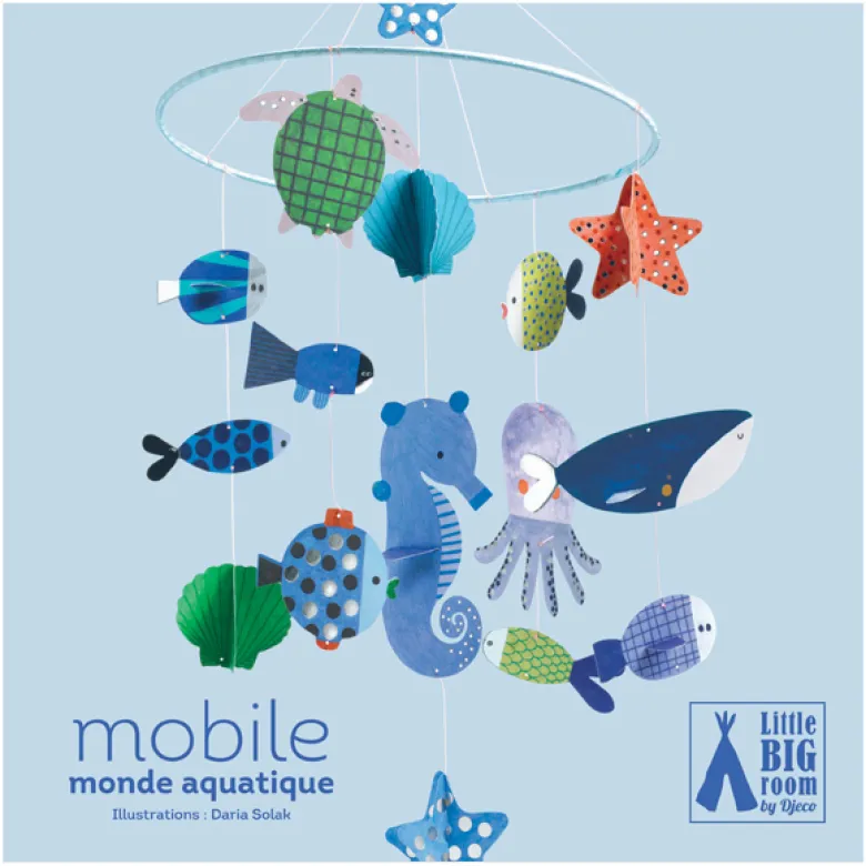 Mobile animaux marins en carton