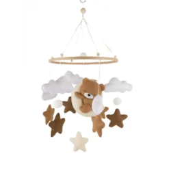 Mobile bébé sleeping teddy fait main