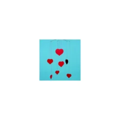 Mobile de coeurs