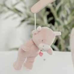 Mobile musical avec bras en bois lily et fluffy