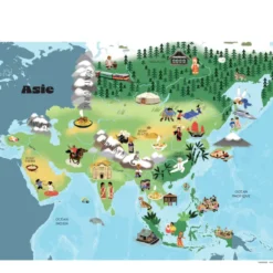Mon Atlas du Monde livre-puzzle
