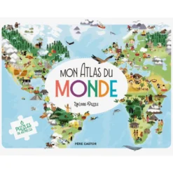 Mon Atlas du Monde livre-puzzle