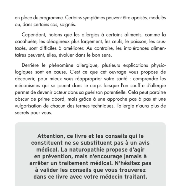 Mon programme anti-allergies