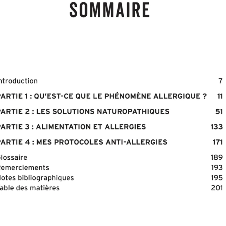 Mon programme anti-allergies