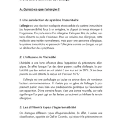 Mon programme anti-allergies
