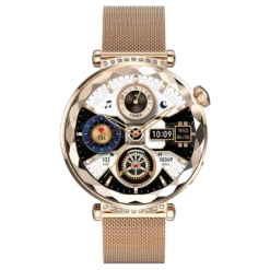 Montre connectée amoled- edition zénith or