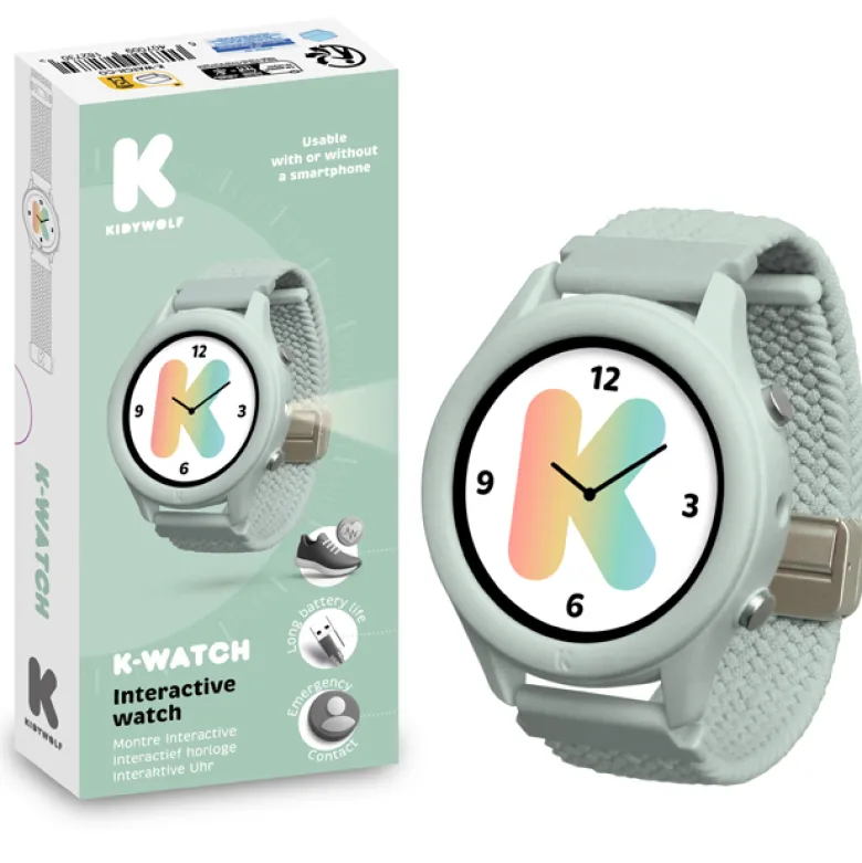 Montre connectée éducative pour enfants Kidywolf Vert