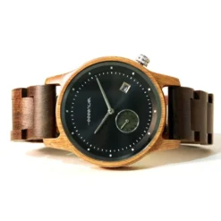 Montre homme bois noyer phobos