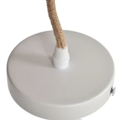 Monture e27 avec douille thermoplastique blanche et fil corde