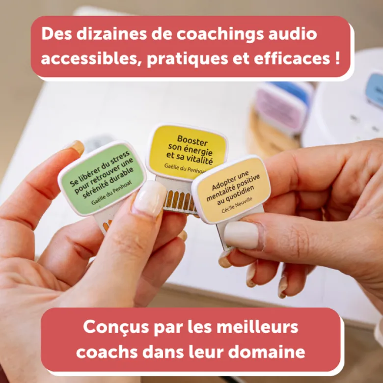 Morphée Coach, enceinte de coaching personnel avec 2 cartes incluses