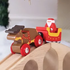 Moteur de train de traîneau du père noël