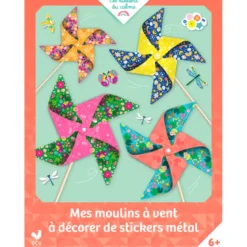 Moulins à vent à décorer de stickers métal