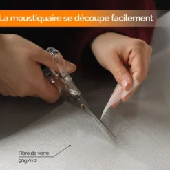 Moustiquaire découpable - 120 x 250 cm - blanc