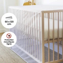 Moustiquaire lit bébé blanco 60x120 cm