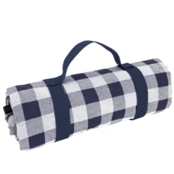 Nappe carreaux bleus et blancs 140x140