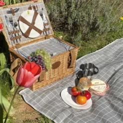 Nappe picnic concorde taupe 140x140cm