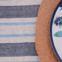 Nappe picnic xl bleu et blanc 280x140cm