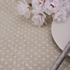 Nappe picnic xl étanche pois blancs