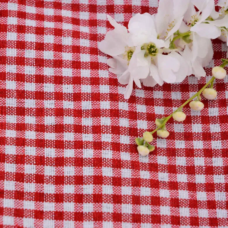 Nappe pique-nique vichy rouge (280x 140)