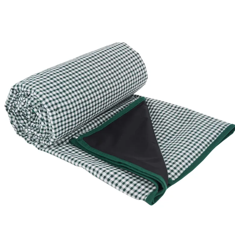 Nappe pique-nique vichy vert 280x140cm