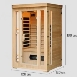 Narvik cabine de sauna luxe infrarouge 2 places