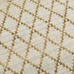 Natte de plage paille et coton