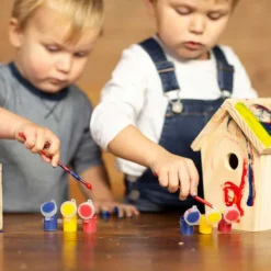Nichoir à peindre pour enfants